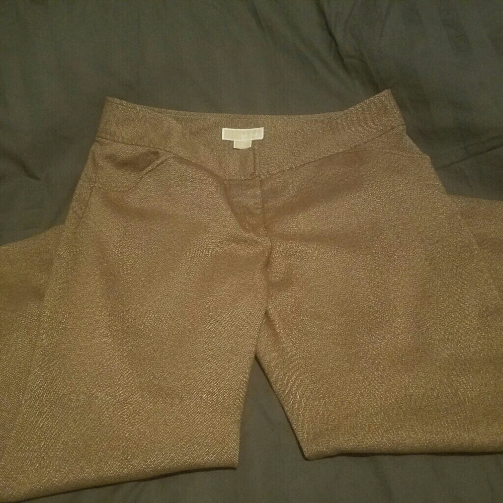 Cropped brown Michael Kors dress pants